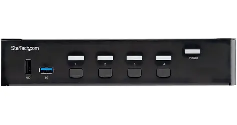 StarTech 4portový KVM switch HDMI 2.0 / KVM přepínač / 4K 60Hz / HDR / 2× USB 3.0 hub 5 Gbps