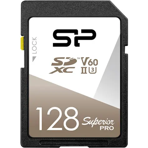 Silicon Power Superior Pro SDXC 128GB / Paměťová karta / UHS-II U3 V60 / 280/170 MB/s / Class 10