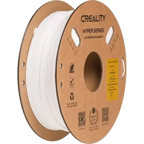 Creality Filament Hyper PETG bílá / Struna pro 3D tiskárnu / Hyper PETG / 1,75 mm / 1 kg