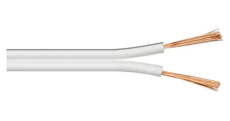 MicroConnect Reproduktorový kabel bílá / 100 m / 2,5 mm / bez konektorů