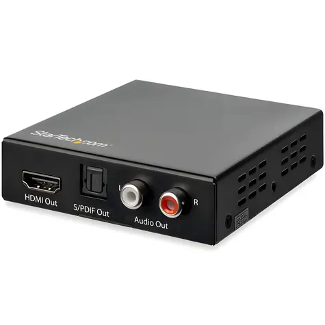 StarTech HDMI audio extraktor černá / 4K 60Hz / 5.1 kanálů / duální RCA výstup