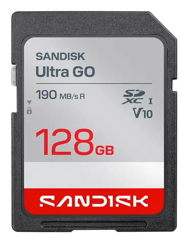 SanDisk Ultra GO 128GB / Paměťová karta / SDXC / UHS-I U3 / V10 / čtení až 190 MB/s