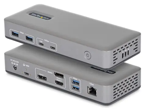 StarTech USB-C 3.2 Gen 2 / Dokovací stanice pro notebooky / HDMI / 2x DisplayPort / 1GbE