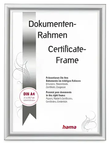 Hama Swing stříbrná / Rámeček / plastový / 21×29,7 cm / formát A4