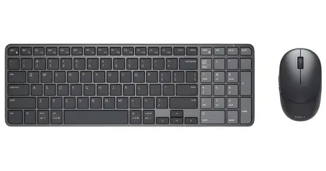 Dell PRO KM746 černá / Set bezdrátové klávesnice a myši / CZ/SK layout / nabíjecí baterie / 5 tlačítek