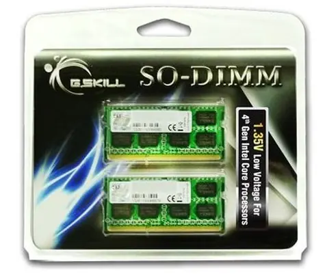 G.Skill Ripjaws 8 GB (2× 4 GB) / Operační paměť / DDR3L / SO-DIMM / 1600 MHz / CL11 / 1,35 V