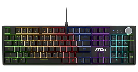 MSI Forge GK320 černá / Herní klávesnice / mechanická / Red switch / podsvícení / US layout