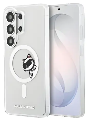 Karl Lagerfeld IML Choupette Peekaboo transparentní / Zadní kryt / Samsung Galaxy S26 Ultra / Magnetický