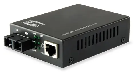 LevelOne GVT-2002 / Media konvertor / RJ45 na SC / SM / 1310 nm / 20 km