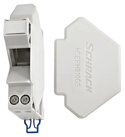 Schrack HSERH010GS / Patch panel / DIN lišta / 1 port / neosazený