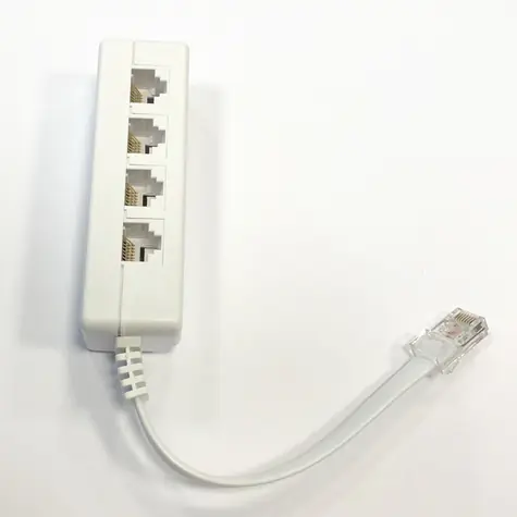 DATACOM UTP CAT3 / Rozčtyřka / 1x RJ45 male / 4x RJ45 female / 8p2c