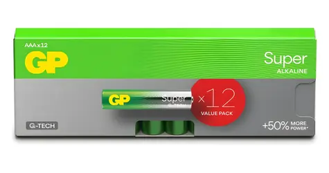 GP Super Alkaline AAA/LR03 / Alkalická baterie / Mikrotužková (AAA, LR03)