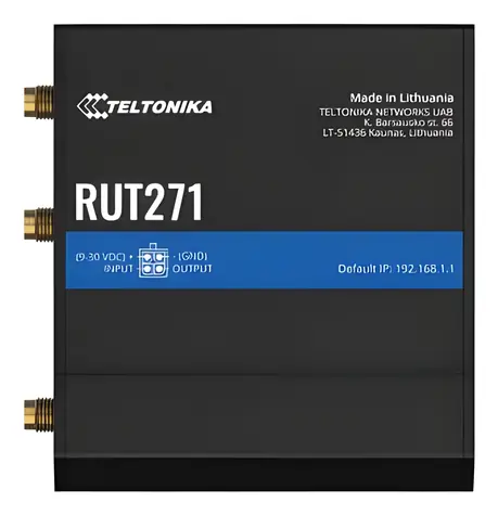Teltonika RUT271 Global / Router industriální / 5G / 4G (LTE) / Wi-Fi / 2x LAN / RutOS