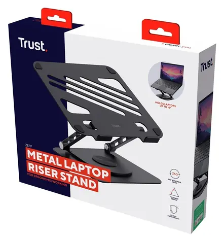 Trust Zeff Metal černá / Stojan pro notebook / 16