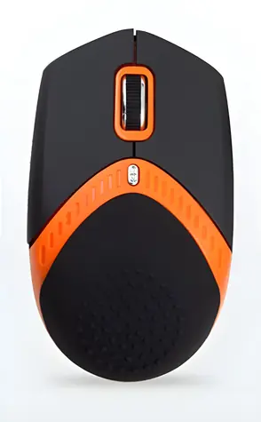 EXACTGAME AMEI AM-M101O černo-oranžová / Ergonomická myš / Drátová USB / Optická / 800/1600 DPI / 4 tlačítka