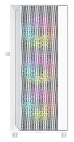 Gembird Fornax 4000 ARGB bílá / Skříň / ATX / 2x USB3.0 / 1x USB2.0 / bez zdroje / průhledná bočnice