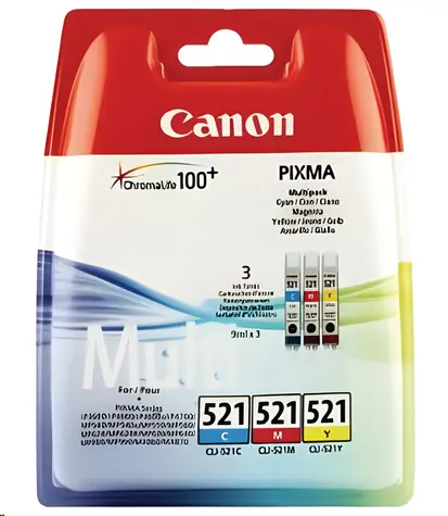 Canon CLI-521 C/M/Y SEC / Cartridge / Multipack 3 ks / Originální