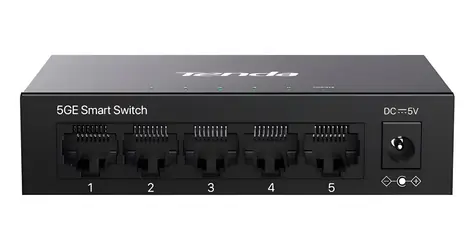 Tenda TEG2205D / Switch / 5x 10/100/1000 Mbps / Websmart / Fanless / Kov / Desktop