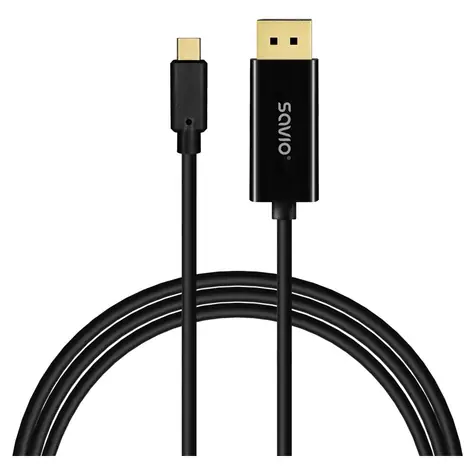 Savio CL-207 černá / USB-C kabel / 2 m / 17,28 Gbit/s