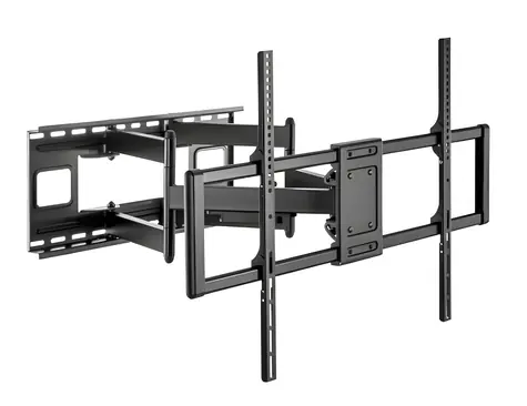 Gembird WM-120ST-01 černá / Držák na zeď pro TV / do 120” / VESA 900x600 / nosnost 120 kg / nastavitelný