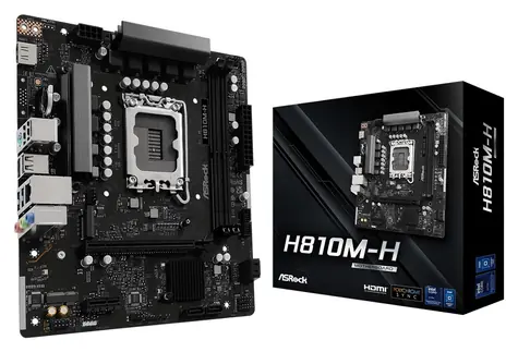 ASRock H810M-H / Základní deska / LGA1851 / Intel H810 / 2x DDR5 / mATX