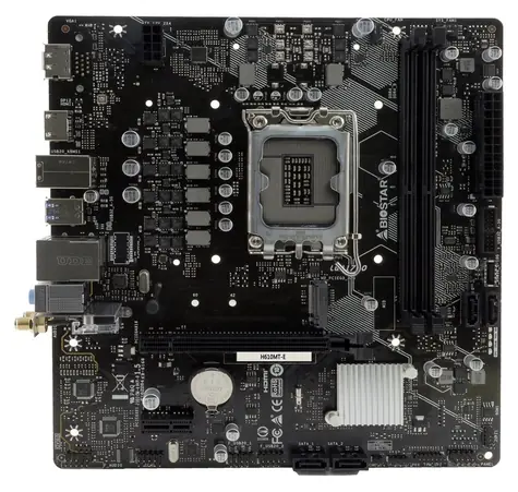 Biostar H610MT-E / Základní deska / H610 / LGA 1700 / 2x DDR4 / 1x PCIe x16 / 1x GLAN / mATX