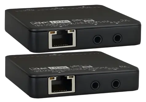 LevelOne HVE-9006 černá / HDMI extender / Cat5/6 / 1080p 60Hz / 50 m / IR passthrough