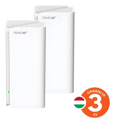 Tenda Nova MX21 Pro (2 ks) / Mesh systém / Wi-Fi 6E AXE5700 / Tri-Band / WPA3 / VPN / 6x GLAN/GWAN
