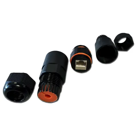 DATACOM Spojka STP CAT6A outdoor / 2xRJ45 (8p8c) / přímá / IP68
