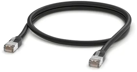 Ubiquiti UACC-Cable-Patch-Outdoor-1M-BK černá / Venkovní patchkabel / Cat5e / STP / 1 m