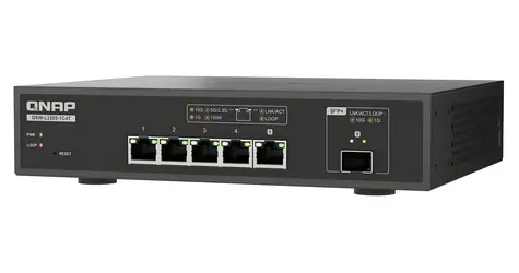 QNAP QSW-L3205-1C4T / Switch / 4x 10GbE RJ45 / 1x 10GbE SFP+/RJ45 / Lite Managed