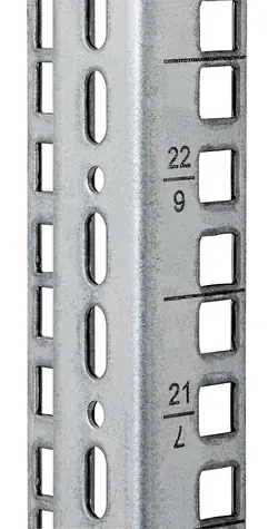 Triton vertikální lišta 22U / čtvercový otvor 9,5x9,5mm