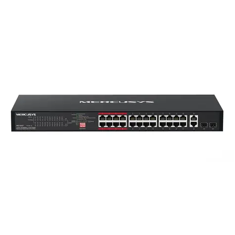 Mercusys MS126CP / Switch / 24x PoE+ 10/100 / 2x Gigabit Uplink / do racku