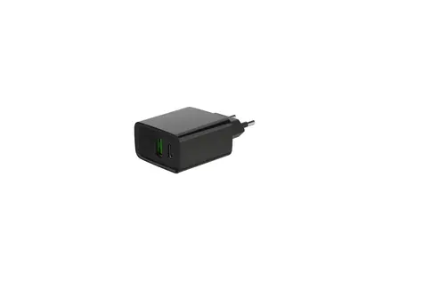 Gembird PD nabíječka 20W černá / Síťová nabíječka / USB-C + USB-A / PD 3.0 & QC 3.0