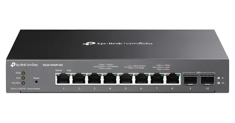 TP-Link SG2210XMP-M2 / Switch / 8x 2500Mbps PoE+ / 2x 10Gbps SFP+ / Smart