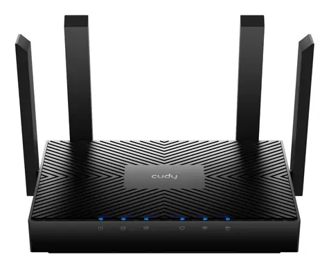 Cudy WR3000 černá / Router / Wi-Fi 6 AX3000 / 1x WAN + 2x LAN Gigabit / 2.4 GHz 574Mbps / 5 GHz 2402Mbps