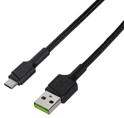 Green Cell KABGC30 PowerStream černá / Kabel / USB-C (M) - USB-C (M) / 1,2 m / USB 2.0 / PD 60 W