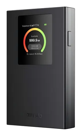 Tenda 4G185v4 / Mobilní 4G router / Wi-Fi 6 AX300 / LCD displej / baterie 2100 mAh / WPA3