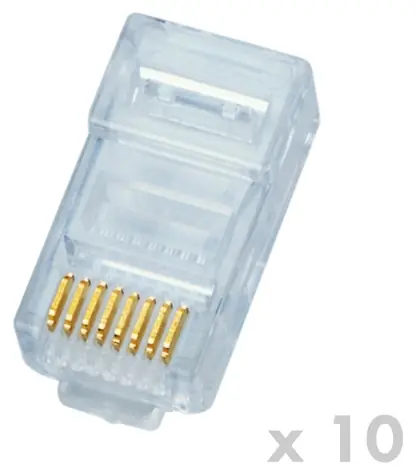 DATACOM RJ45 CAT5E UTP / Konektor / 8p8c / pro drát / 10 ks