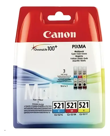 Canon CLI-521 C/M/Y / Cartridge / Multipack 3 ks / Originální