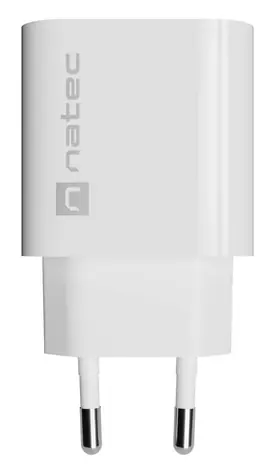 Natec Ribera bílá / Síťová nabíječka / 20W / 1x USB-C / PD / QC