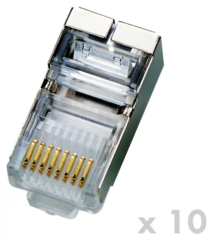 DATACOM RJ45 CAT5E STP / Konektor / 8p8c / pro drát / 10 ks