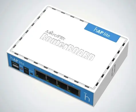 Mikrotik RB941-2nD / Router / RouterOS L4 / 32MB RAM / 4x LAN / Wi-Fi 2,4GHz 802.11b/g/n