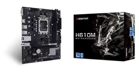 Biostar H610MHC 2.0 / Základní deska / H610 / LGA 1700 / 2x DDR4 / PCIe x16 / 1x GLAN / mATX
