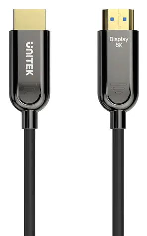 Unitek C11085GY01-30M černá / Kabel optický HDMI 2.1 / AOC / 8K/60 Hz / 4K/144 Hz / HDR