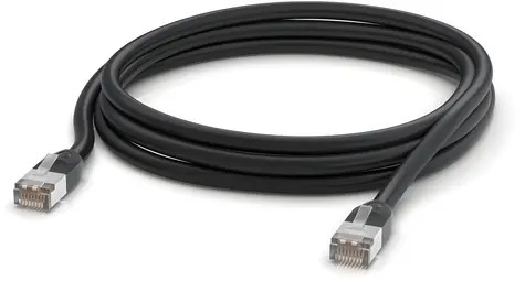 Ubiquiti UACC-Cable-Patch-Outdoor-3M-BK / Venkovní patch kabel / Cat5e / 3m / černá