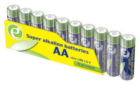 Gembird Alkalická baterie AA 10 ks / Baterie / alkalická / jednorázová