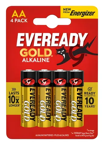 Energizer Eveready Gold AA / Baterie / Alkalická / 4 ks