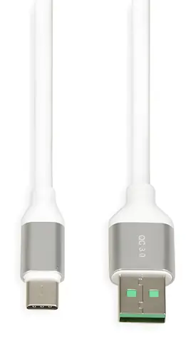 iBox IKUMTCWQC bílá / USB kabel / USB-A - USB-C / USB 2.0 / 1,5 m