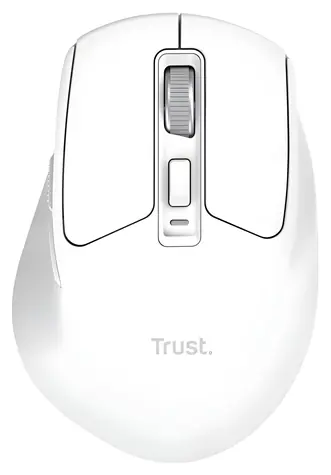Trust Niven Comfort bílá / Myš / bezdrátová / dobíjecí baterie / USB + Bluetooth / 3200 DPI